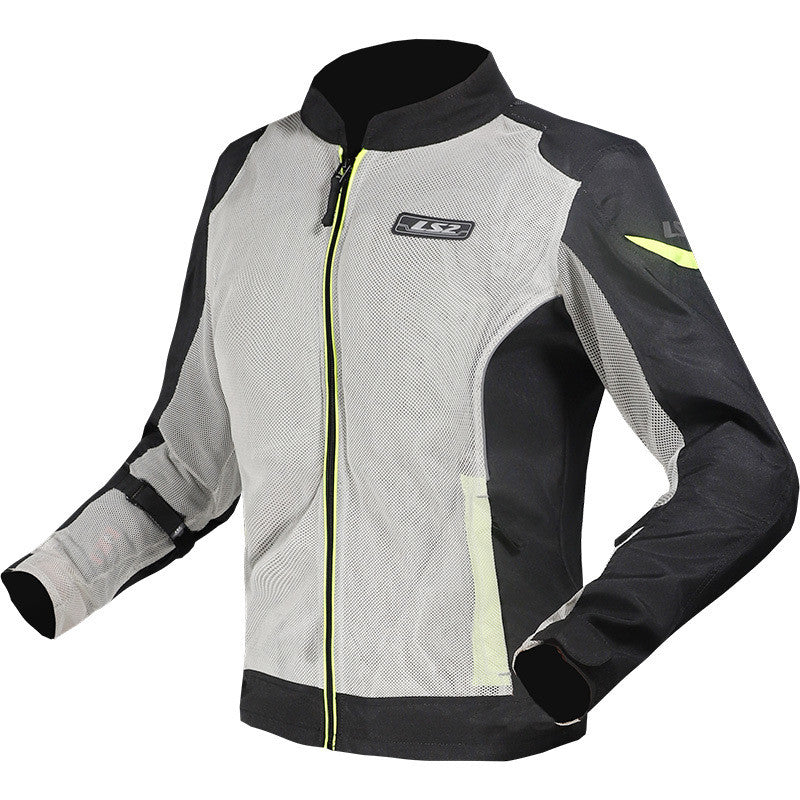 Giacca Moto Estiva Ls2 AIRY LADY CE Traforata Nero Grigio Giallo (In Esaurimento)