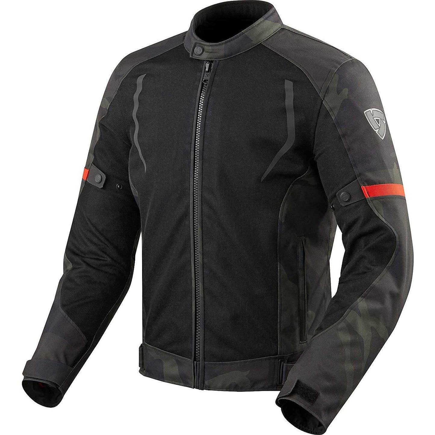 GIACCA REV'IT TORQUE NERO-VERDE MILITARE (In Esaurimento)