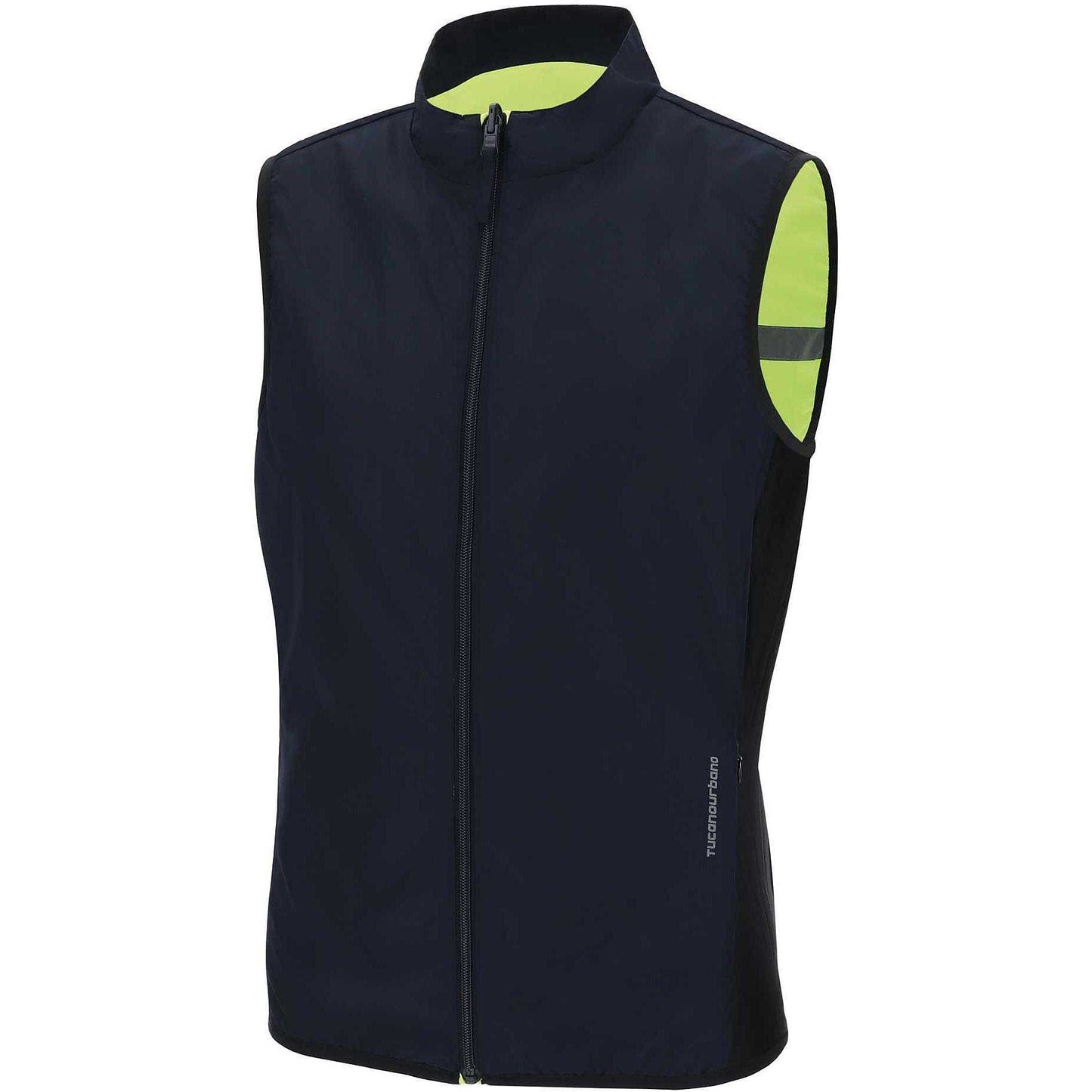 Giacche Bici Tucano Urbano b701NANO SWITCH GILET Blu Scuro Giallo Fluo