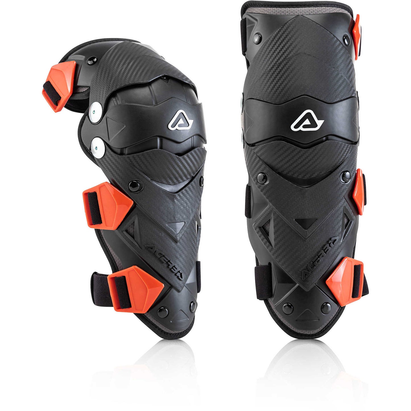 Ginocchiera Bambino Moto Cross Enduro Acerbis IMPACT EVO JUNIOR Nero Rosso