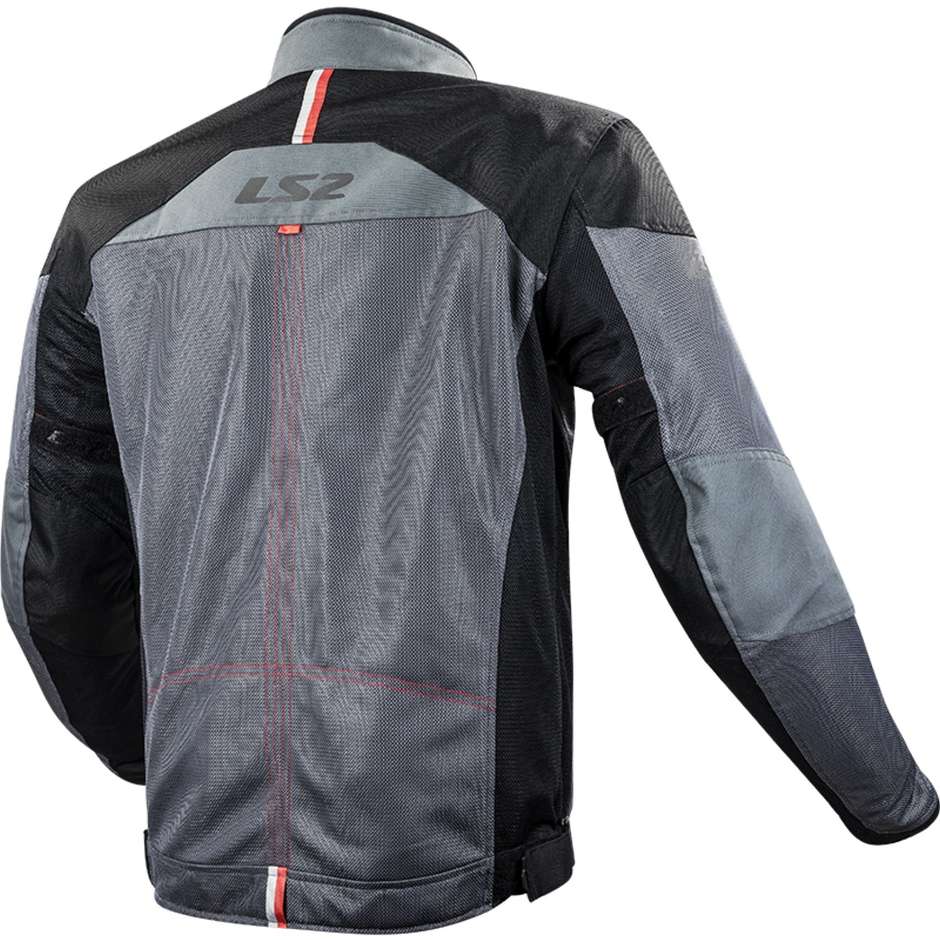 Giubbotto Moto Estivo LS2 ALBA MAN Grigio Scuro Certificato (In Esaurimento)