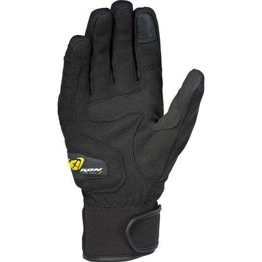 Guanti Moto da Uomo Invernali in Tessuto Ixon PRO RUSSEL CE Nero-Giallo Vivo (In Esaurimento)