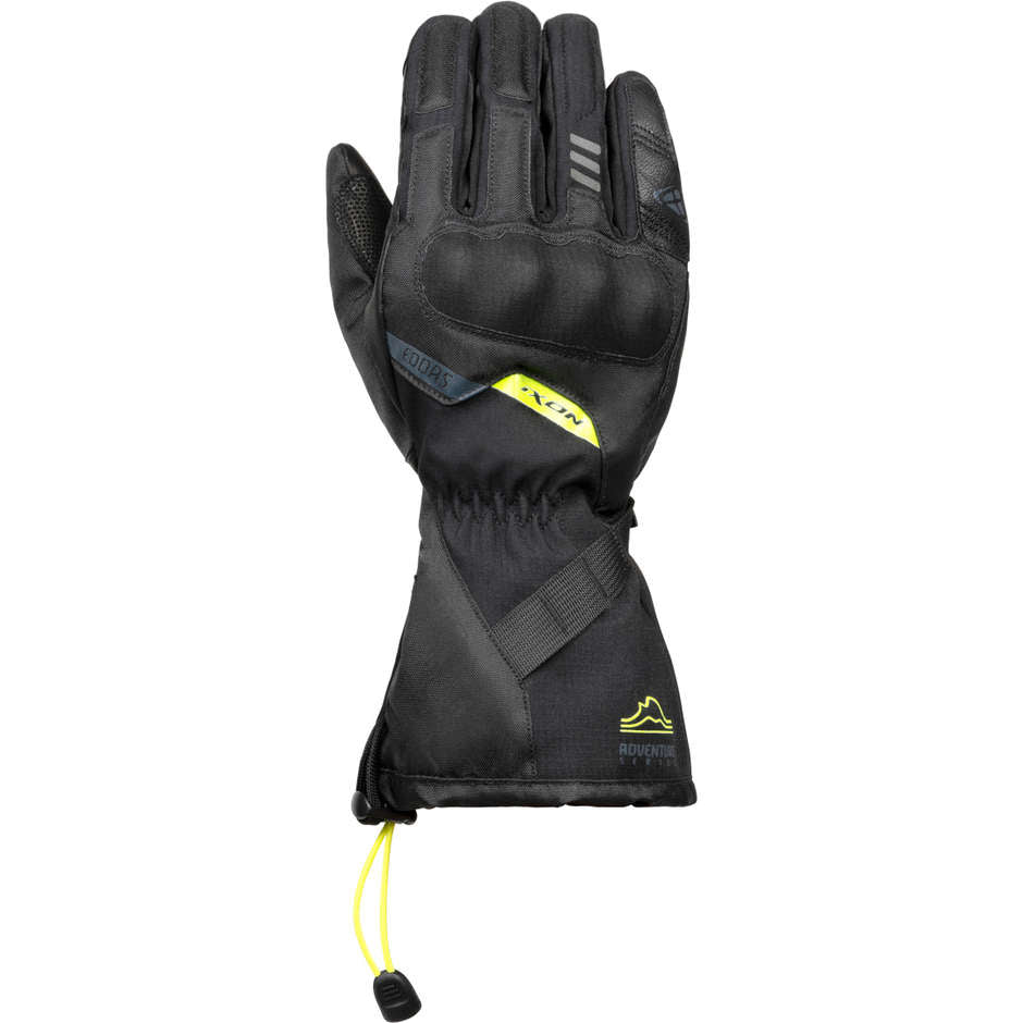 Guanti Moto Invernali Ixon PRO EDDAS Nero Giallo Vivo