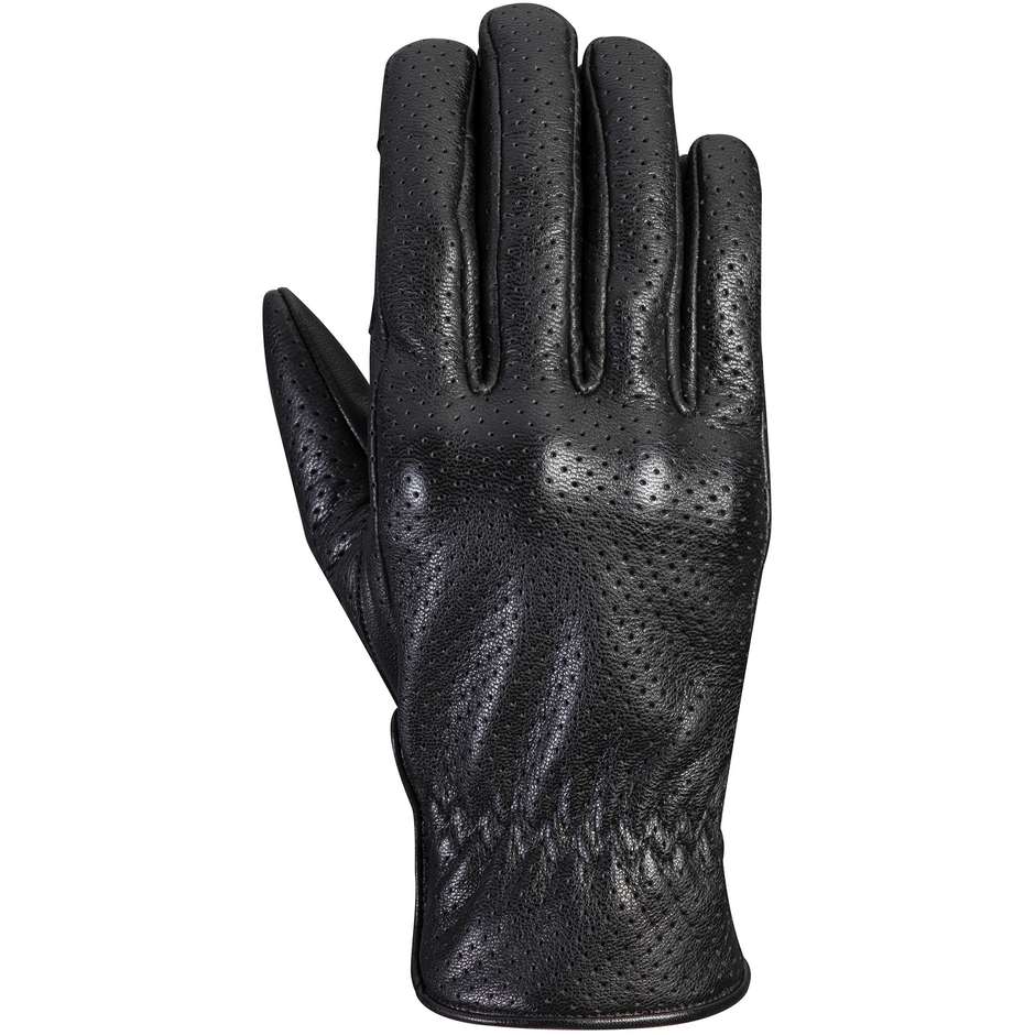 Guanto Moto Estivo in Pelle Custom Ixon RS NIZO AIR Nero