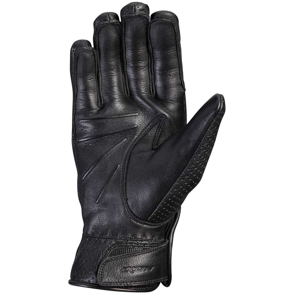 Guanto Moto Estivo in Pelle Custom Ixon RS NIZO AIR Nero