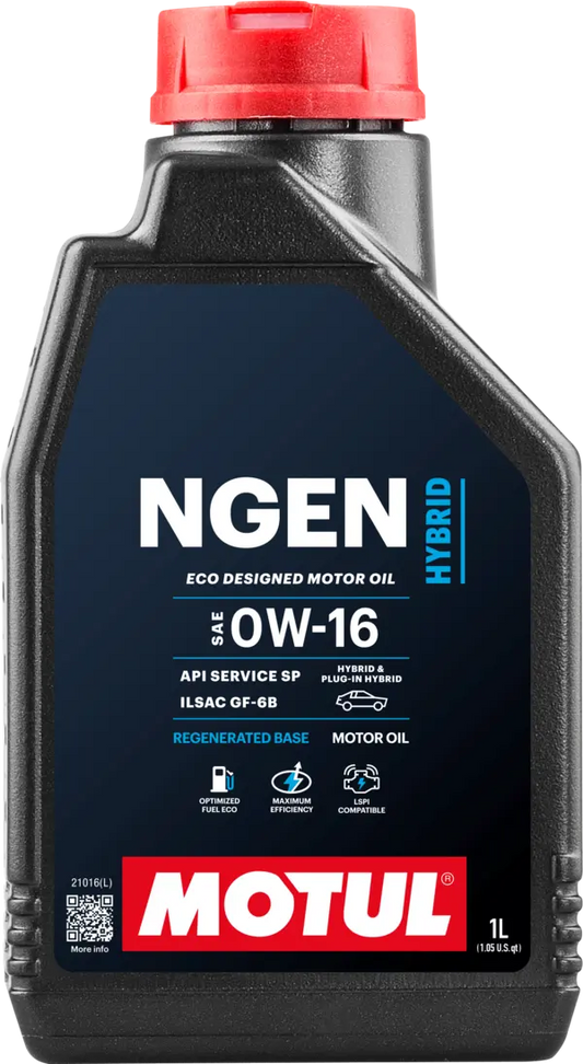 Olio Auto MOTUL NGEN HYBRID 0W-16