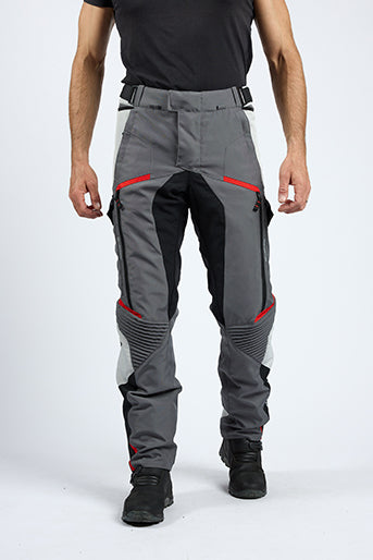 Pantalone Moto Touring Ixon MIDGARD PT Grigio-nero-rosso
