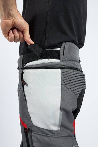 Pantalone Moto Touring Ixon MIDGARD PT Grigio-nero-rosso
