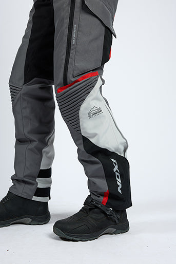 Pantalone Moto Touring Ixon MIDGARD PT Grigio-nero-rosso