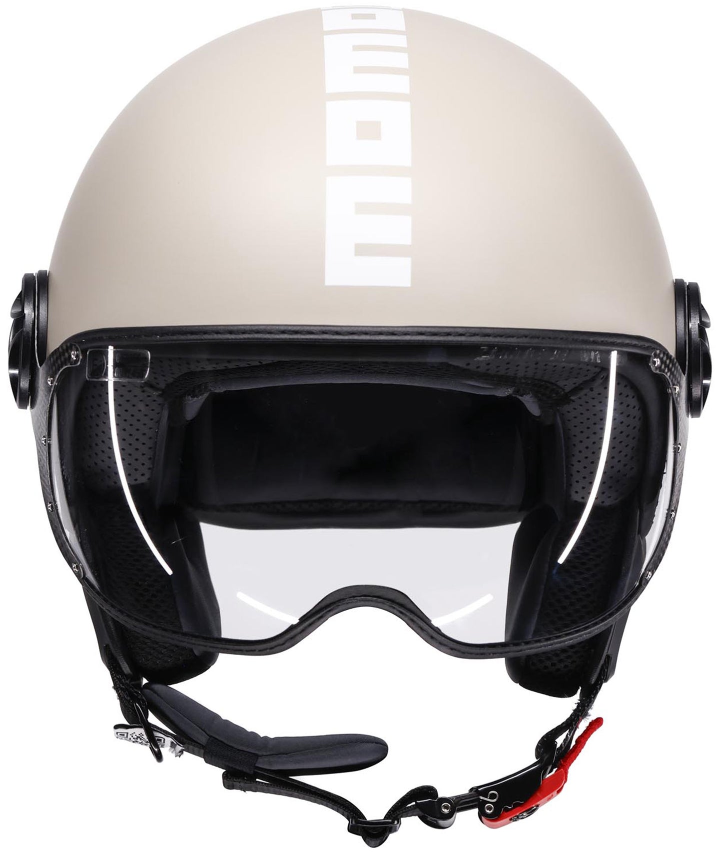 Casco Moto Jet Momo Design FGTR CLASSIC Candy E2206 Malto / bianco