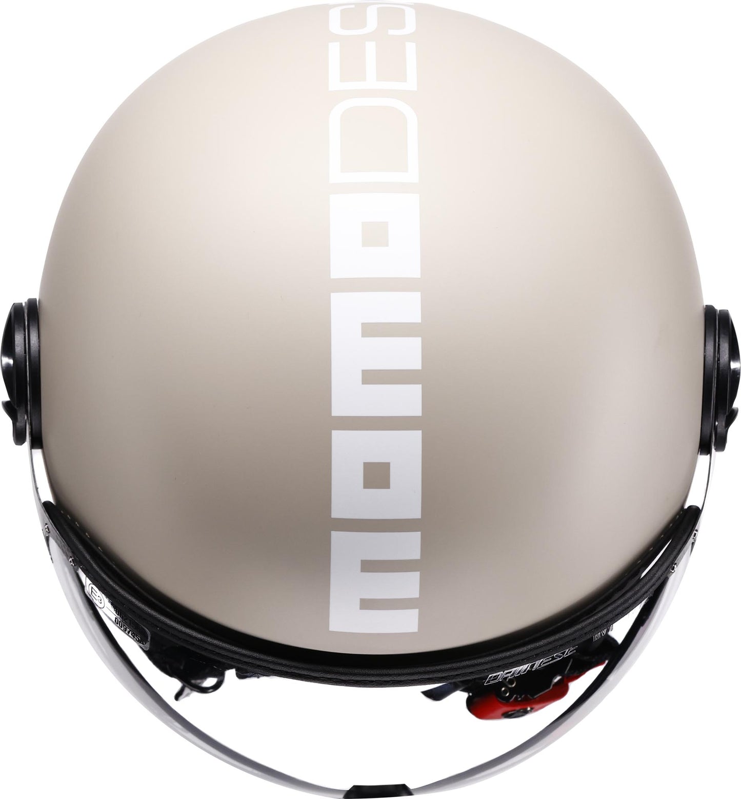 Casco Moto Jet Momo Design FGTR CLASSIC Candy E2206 Malto / bianco
