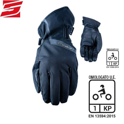 GUANTI MOTO FIVE MILANO EVO WP NERO