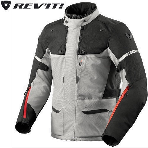 GIACCA REV'IT OUTBACK 4 H2O argento-nero UOMO (In Esaurimento)