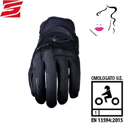 GUANTI MOTO DA DONNA FIVE GLOBE EVO NERO