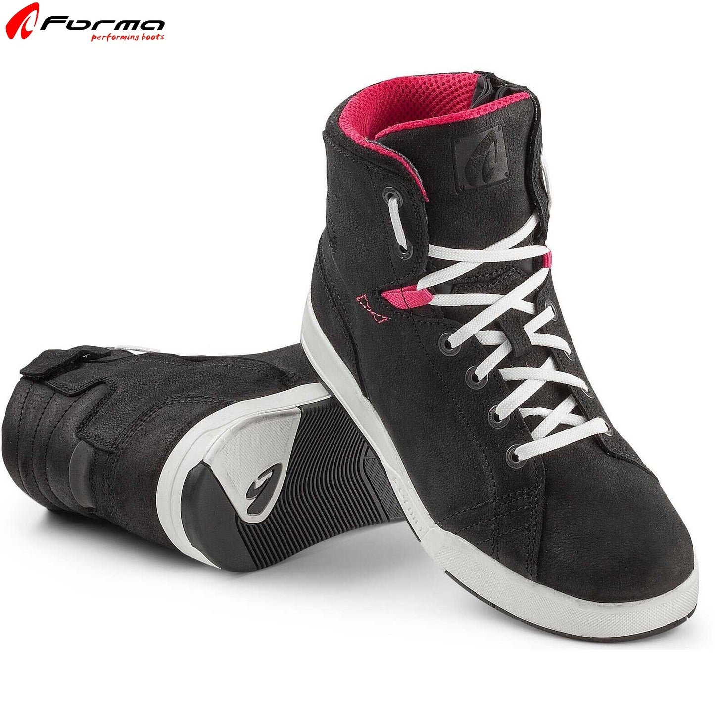 Scarpe Moto Forma SWIFT X FIT Dry Nero Rosa