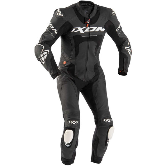 Tuta Moto Intera (CE) AAA in Pelle Ixon JACKAL Nero Nero