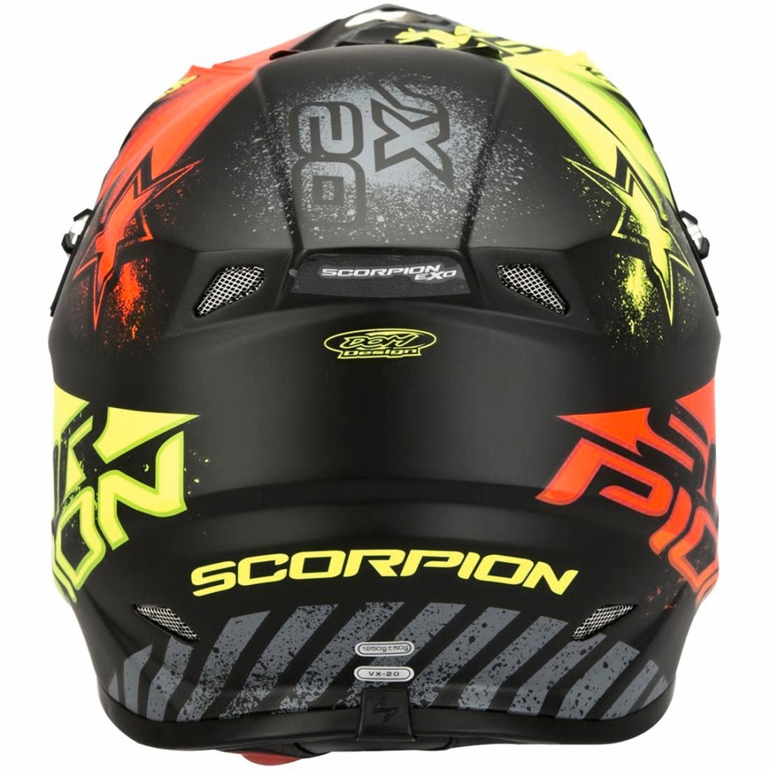 Casco SCORPION VX-20 Air Magnus Matt Black-Orange Fluo-Yellow Fluo (In Esaurimento)