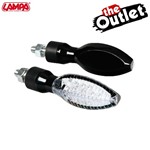 COPPIA FRECCE NERE KINESIS LED VETRO BIANCO (In Esaurimento)