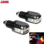 COPPIA BILANCERI MANUBRI CARBON LOOK A LED (In Esaurimento)