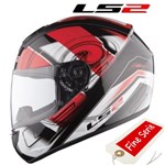 CASCO LS2 INTEGRALE STRADA ACTION WHITE-RED S-56 (In Esaurimento) CASCO LS2 INTEGRALE STRADA ACTION WHITE-RED S-56 (In Esaurimento)