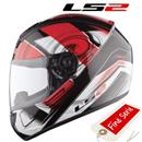 CASCO LS2 INTEGRALE STRADA ACTION WHITE-RED S-56 (In Esaurimento)