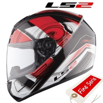 CASCO LS2 INTEGRALE STRADA ACTION WHITE-RED S-56 (In Esaurimento)