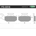 PASTIGLIE FRENO - BOMBARDIER ATV DS 650 2000 - 2001 OUTLANDER 330 2003 PASTIGLIE FRENO - BOMBARDIER ATV DS 650 2000 - 2001 OUTLANDER 330 2003