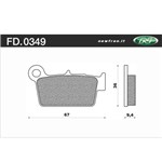 PASTIGLIE FRENO SINTERIZZATE - APRILIA RXV 450 4.5 06> P (FDB2162) PASTIGLIE FRENO SINTERIZZATE - APRILIA RXV 450 4.5 06> P (FDB2162)