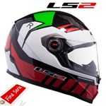 CASCO LS2 INTEGRALE STRADA VOLTAGE WHITE RED GREEN XL-61 (In Esauriment CASCO LS2 INTEGRALE STRADA VOLTAGE WHITE RED GREEN XL-61 (In Esauriment