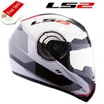 CASCO LS2 INTEGRALE STRADA ATMOS WHITE-RED S-56 (In Esaurimento)