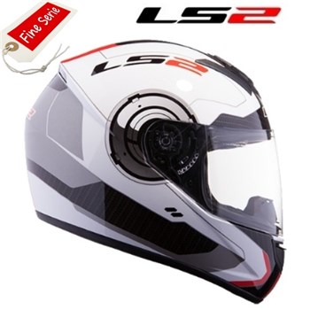 CASCO LS2 INTEGRALE STRADA ATMOS WHITE-RED XL-61 (In Esaurimento)