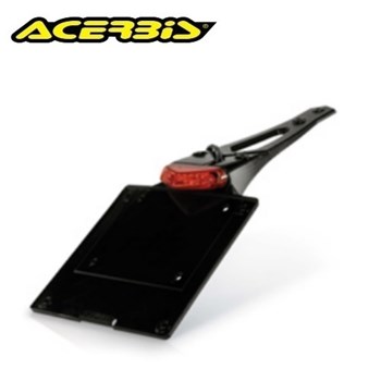 PORTA TARGA LED P113 Nero Omologato