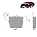 CP. PASTIGLIE POST PER HONDA CR-CRF 02>10 - CRF 150 07>10 (NF FD.0329)