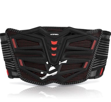 FASCIA ELASTICA LOMBARE MOTOBRAND 2.0 Nero-Rosso L/XL