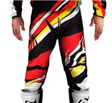 PANTALONI X-GEAR MX Rosso-Giallo 32 (In Esaurimento)