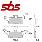 CP. PASTIGLIE FRENO SBS 208 HF YAMAHA 125 YW BW S(FD.0486) CP. PASTIGLIE FRENO SBS 208 HF YAMAHA 125 YW BW S(FD.0486)