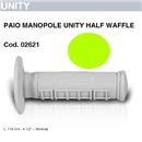 COPPIA MANOPOLE UNITY ASP HALF WAFFLE-VERDE LIME