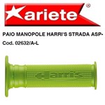 COPPIA MANOPOLE MOTO HARRI'S STRADA ASP FORATE-VERDE LIME