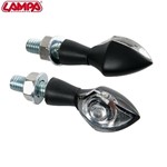 COPPIA FRECCE PIXIA A LED - 12V LED - NERO OMOLOGATO