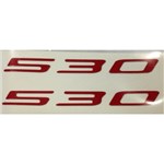 SCRITTA ROSSA "530"