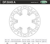 DISCO FRENO MOTO - POSTERIORE YAMAHA WR 250 02>08 / WRF 250-450 02>14 DISCO FRENO MOTO - POSTERIORE YAMAHA WR 250 02>08 / WRF 250-450 02>14