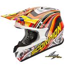 CASCO VX-20 AIR SYM Neon Rosso-Multicolore M (In Esaurimento)