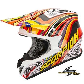 CASCO VX-20 AIR SYM Neon Rosso-Multicolore XL (In Esaurimento)
