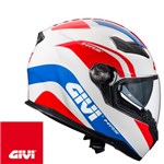 CASCO INTEGRALE 50.4 SNIPER PISTA BIANCO-ROSSO-BLU 54-XS (In Esaurimento CASCO INTEGRALE 50.4 SNIPER PISTA BIANCO-ROSSO-BLU 54-XS (In Esaurimento