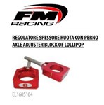 REGOLATORE SPESSORE RUOTA POSTERIORE CON PERNO HONDA CR CRF ROSSO