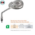 SPECCHIO RETROVISORE DX CROMO GUZZI Nevada Classic 750 versione 2005