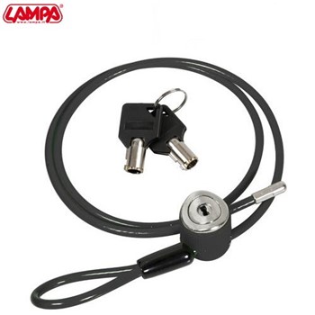 90601 Tory, lucchetto antifurto con cavo di sicurezza - 90 cm
