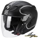 CASCO SCORPION JET BIXBY V/Lunga EXO-220 AIR Nero Op. Bianco M (In Esaur