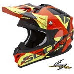 CASCO VX-15 EVO AIR AKRA Nero Arancio Giallo Tg. L (In Esaurimento)