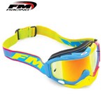 OCCHIALE FM RACING MUDDY SNAKE GIALLO/BLU CON NASINO